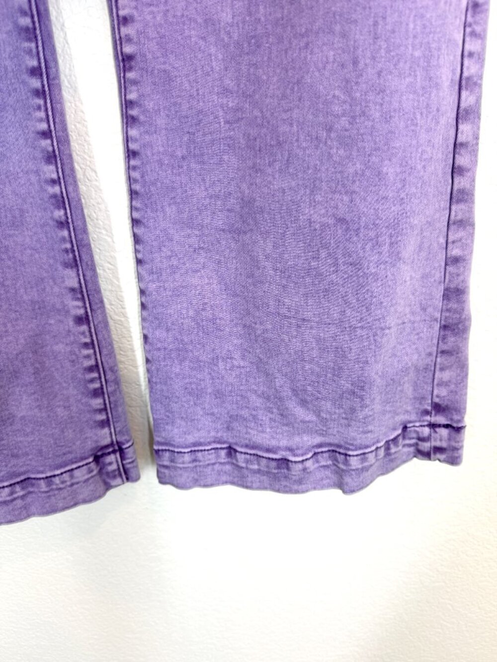 Ranch Dress n Purple Jeans Medium Western Wide Leg Stretch Tall Long inseam - Picture 7 of 9